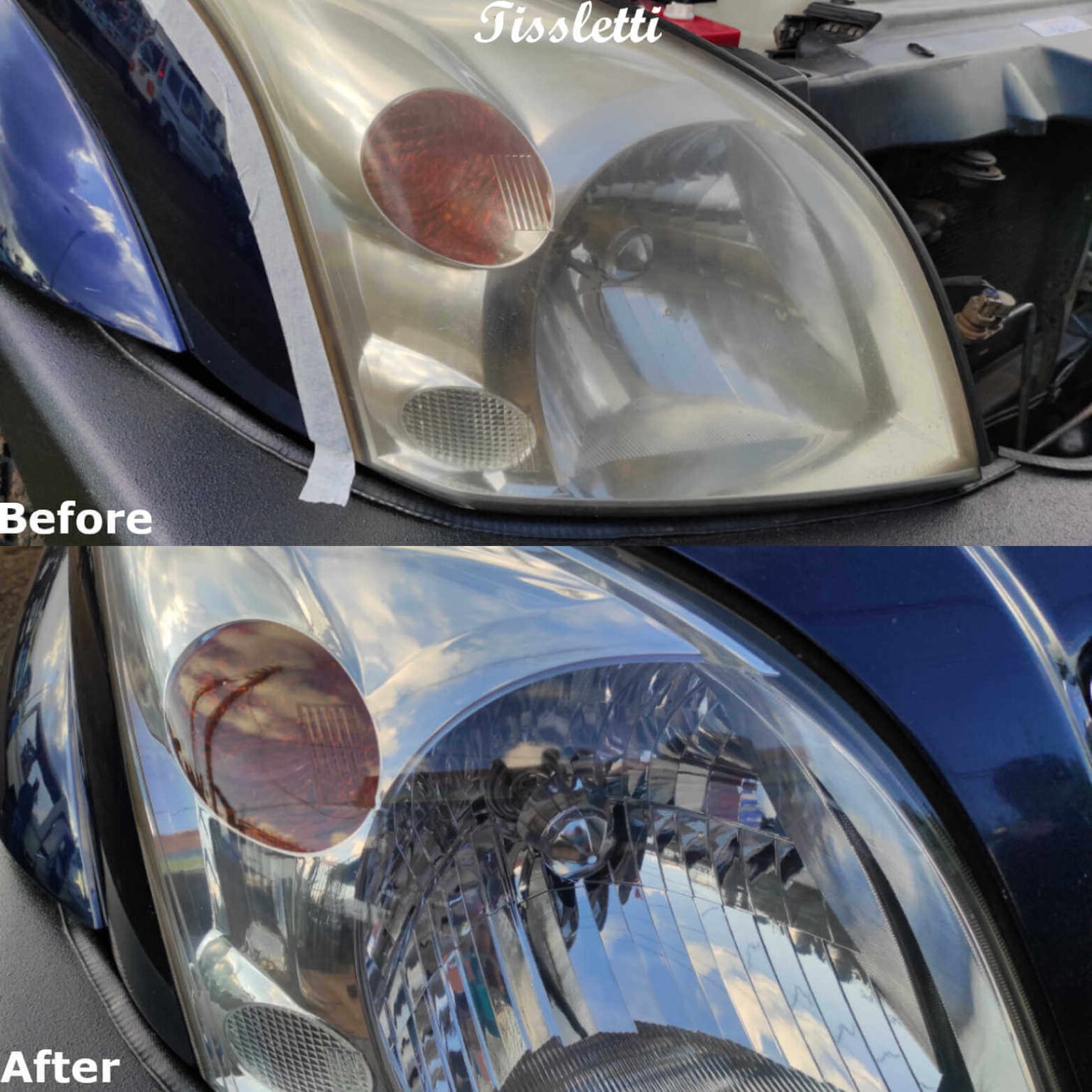 headlight restoration before and after