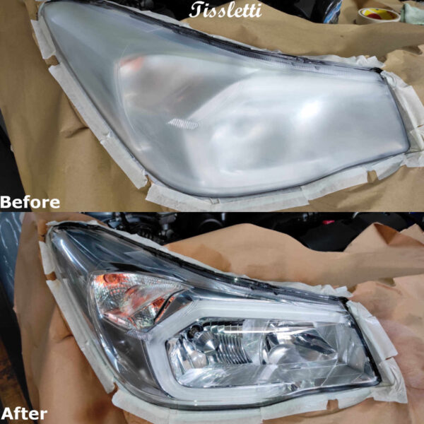 headlight restoration before and after